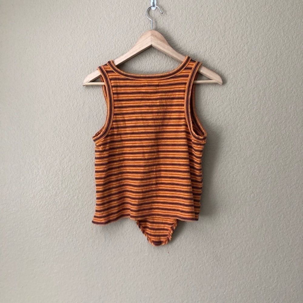 Madewell Audio Knot-Front Tank Top in Stripe - Picture 4 of 5